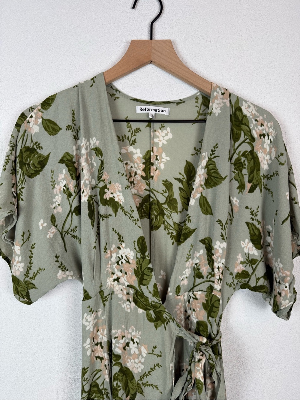 Reformation Winslow Tea Garden Floral Green Maxi Dress Small - Picture 5 of 10